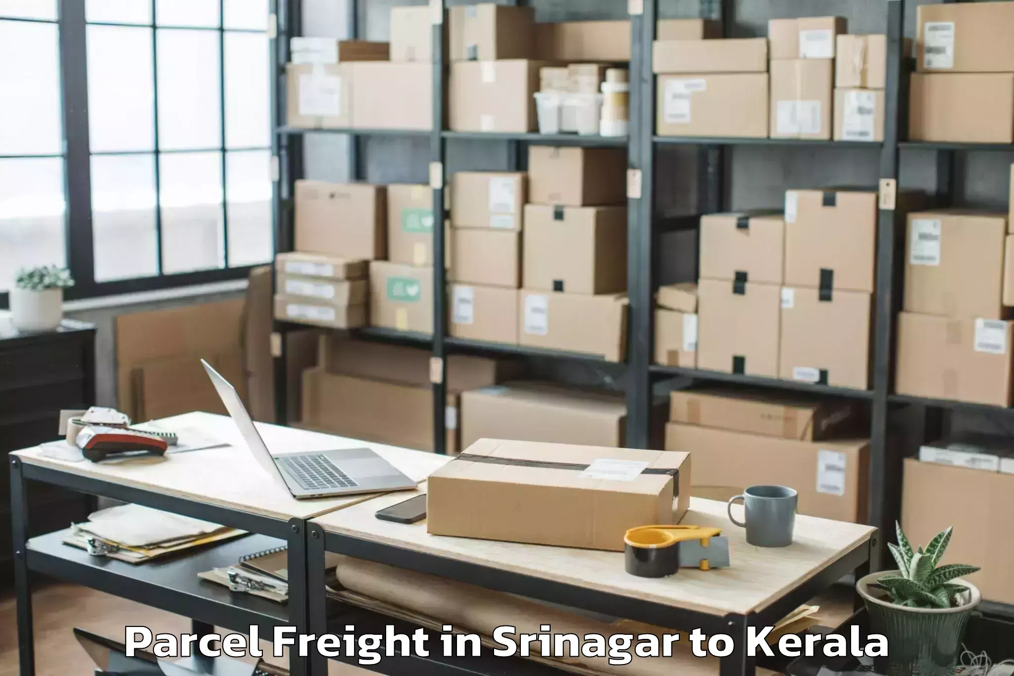 Book Your Srinagar to Kodamthuruth Parcel Freight Today